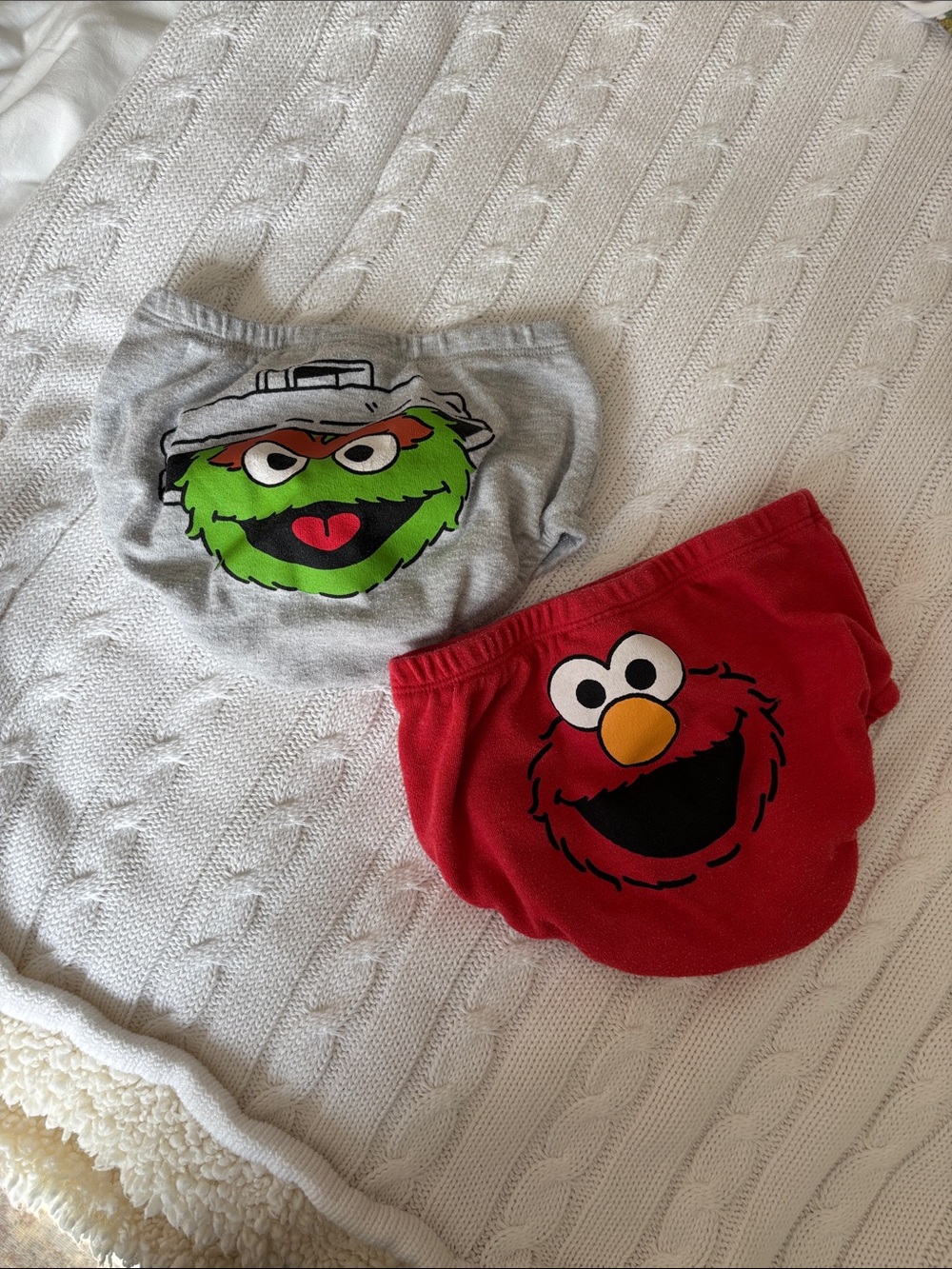 Sesame Street Elmo Red & Oscar the Grouch Gray Character Diaper Covers